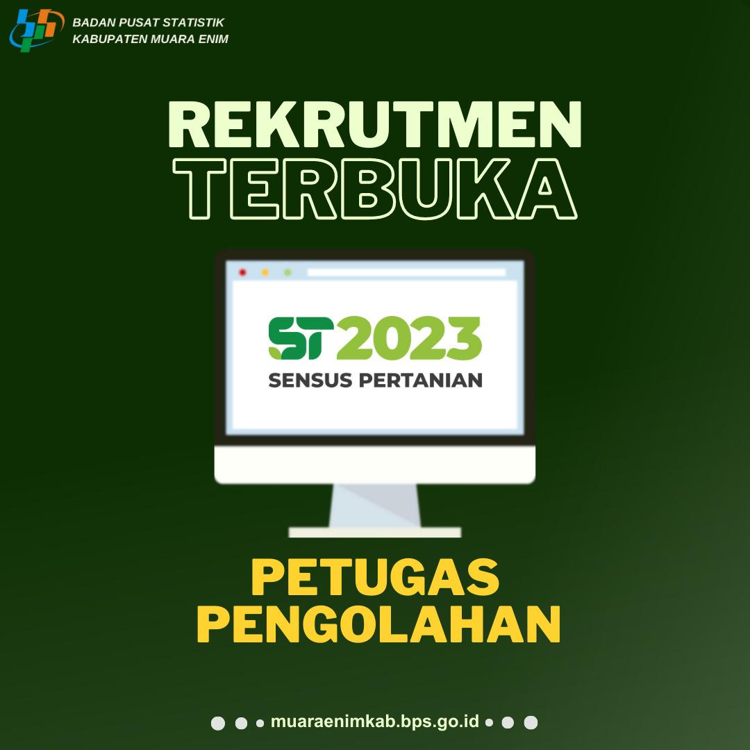 REKRUTMEN TERBUKA PETUGAS PENGOLAHAN ST2023 UTP