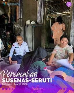 Survei Sosial Ekonomi Nasional (Susenas) dan Survei Ekonomi Rumah Tangga Triwulanan (Seruti).