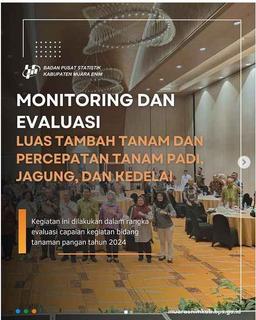 MONITORING DAN EVALUASI LUAS TAMBAH TANAM DAN PERCEPATAN TANAM PADI, JAGUNG, DAN PALAWIJA