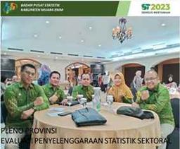 Pleno Provinsi Evaluasi Penyelenggaraan Statistik Sektoral